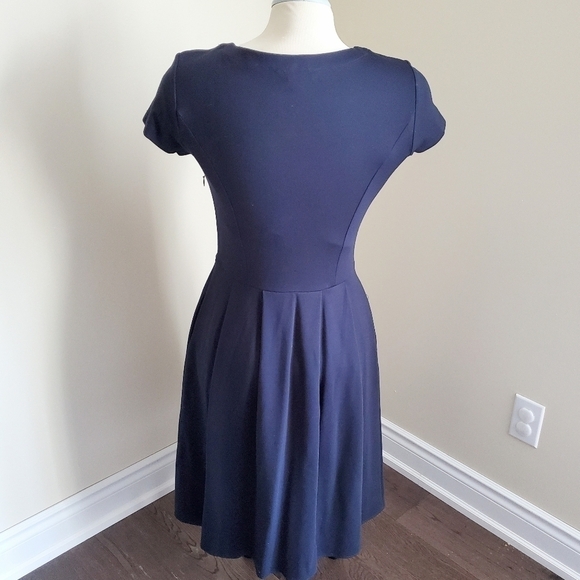 Brooks Brothers Fit & Flare Navy Blue Dress Size 2 - Picture 4 of 9